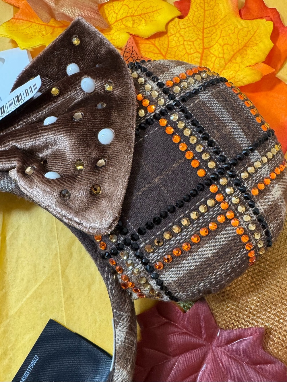 Minnie Mouse Plaid Ears Headband for Adults by BaubleBar - Picture 9 of 12